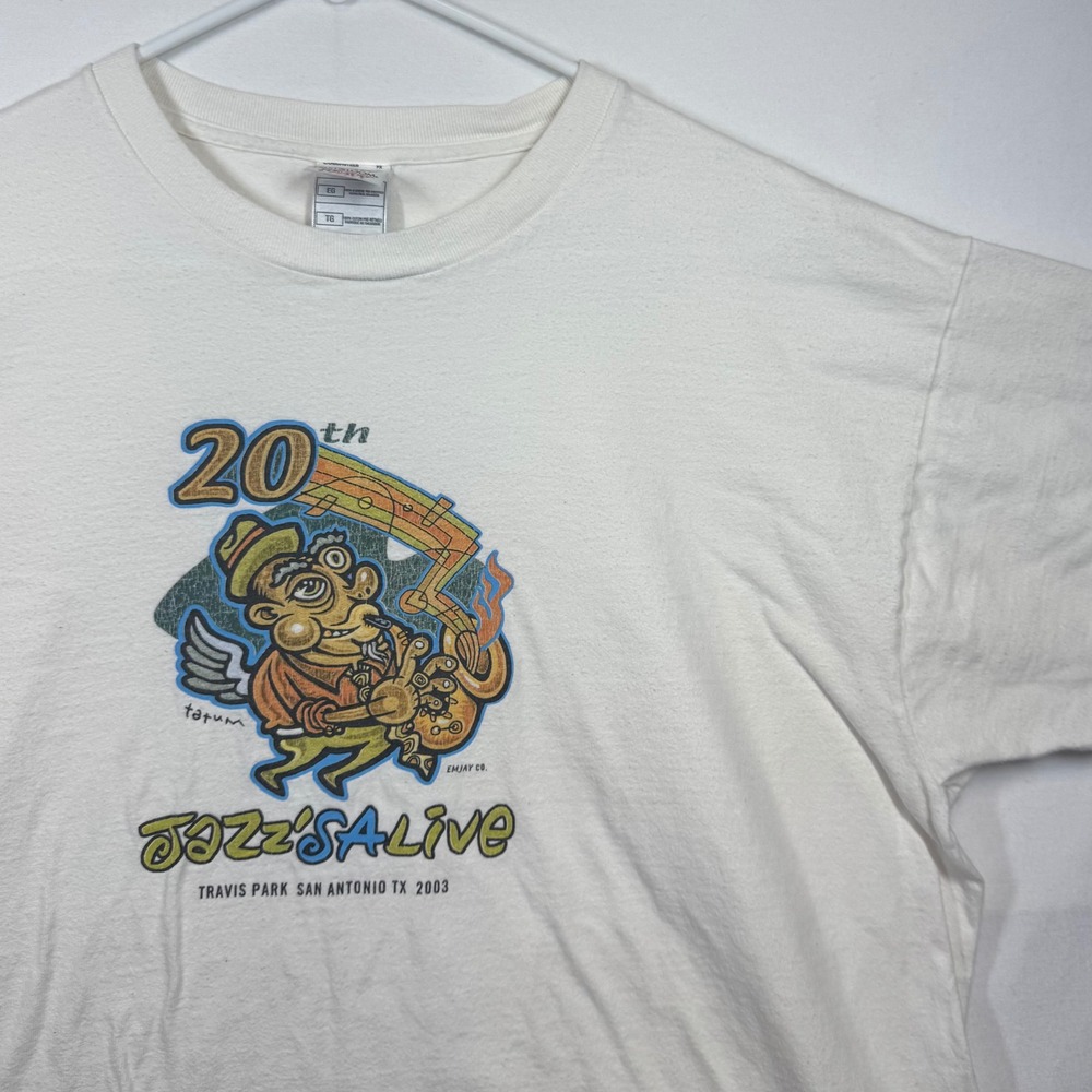 Jazz'SAlive‎ San Antonio TX 2003 Graphic T-Shirt Fruit of the Loom Sz XL